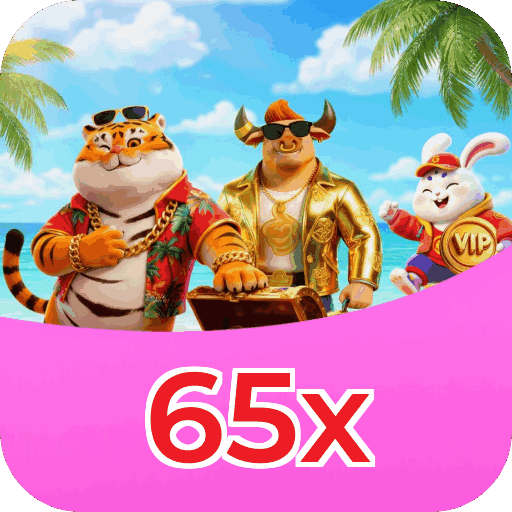 Interface do aplicativo 65x mostrando jogos disponíveis no iOS e Android